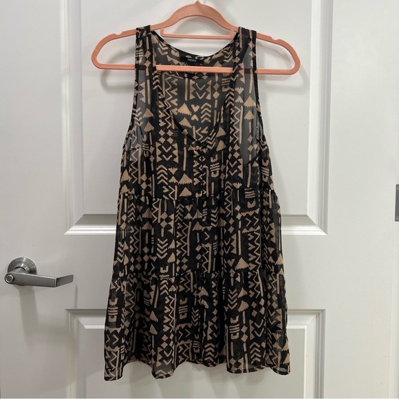 Forever 21 Tribal Print Sleeveless Top Size S - Picture 1 of 4